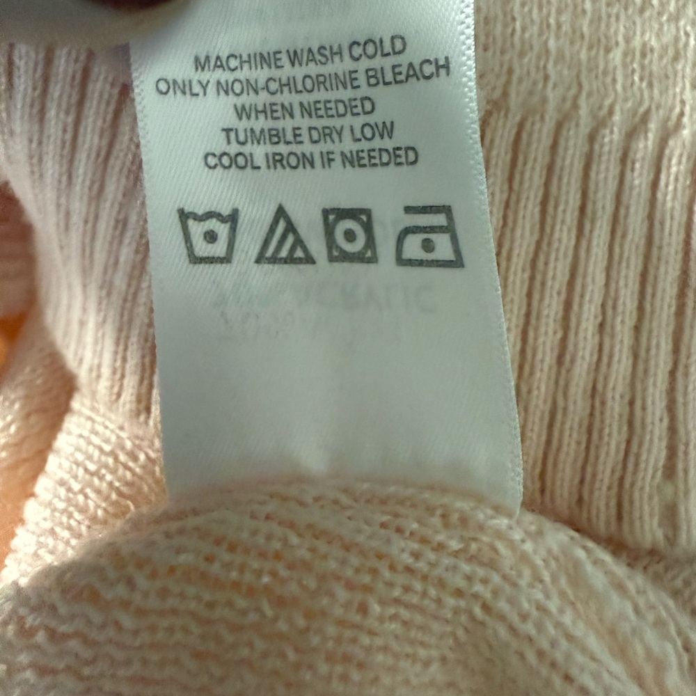 Revolve LPA Rhodes Sweater Top Pink Size Large - Picture 7 of 7